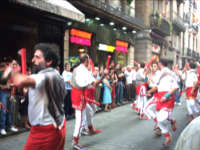 Danzarines en las calles de barcelona
