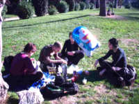 doraemon en el parque