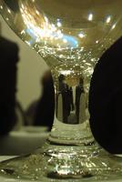 glass with lights