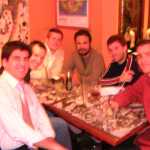 Un encuentro fortuito con compa�eros de la universidad

An encounter by chance with friends from the University