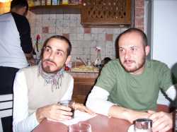 D. y G. de la colonia de gatos de Torre Argentina.D. and G. from the cat shelter in Torre Argentina