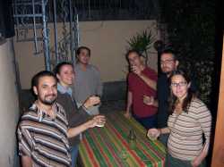 Colegas de la Universidad (C., S., L., A., y C.).Colleagues from the University  (C., S., L., A., and C.).