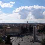 Vista de la piazza del Popolo.

A view of the piazza del Popolo.
