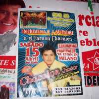 Promoci�n del concierto de un grupo peruano
Poster advertising the concert of a peruvian group