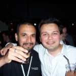 Con P. en la fiesta de Microsoft

With P. at the Microsoft party