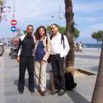 D., S. y yo en la playa de Barcelona

D., S. and me at the beach in Barcelona