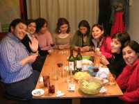 Despedida en casa, jugando Bohnanza como siempreFarewell at home, playing Bohnanza as usual