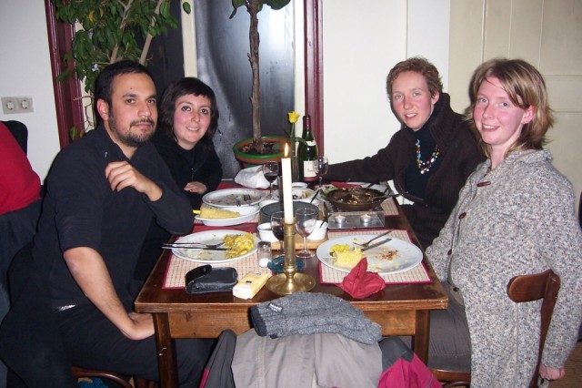 Cena mexicana con R. y E.Mexican dinner with R. and E.