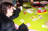 Fabiola jugando porotos (Bohnanza)Fabiola playing beans (Bohnanza)