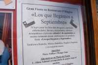 En Chile el 1 de Septiembre celebran todos los abuelitos, porque se dice que si un viejo o un enfermo sobrevive Agosto, vivir� un a�o m�sIn Chile on September 1st all grannies celebrate, because it is said that if an ill or sick person survives August, s/he will live one year more