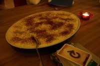 G. prepar� Tiramis� para completar una exquisita cena a la italianaG. made Tiramis� to complete a delicious italian-style dinner