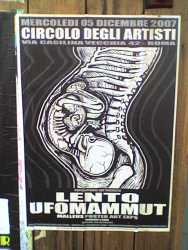 Un cartel de un evento musicalA sign from a musical event