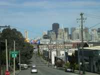 Las t�picas calles de San Francisco: muy rectas y con subidas y bajadasThe typical streets of San Francisco: very straight and going up and down