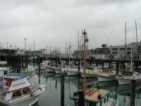 El puerto de San Francisco en la zona de los muellesSan Francisco port, in the piers area