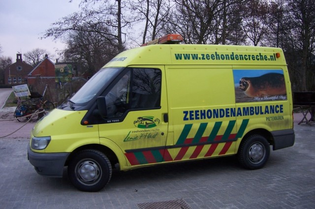 La ambulancia para focas del centroThe seal ambulance of the center