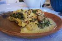 Una rica lasa�a vegetarianaA delicious vegetarian lasagna