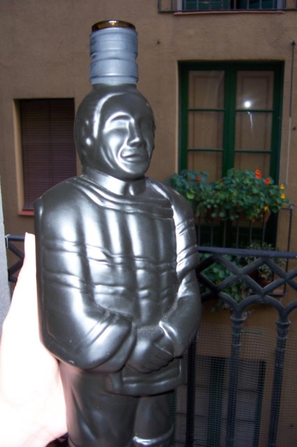 Una botella freak que viaj� desde Chile llevando un buen vinoA freak bottle that traveled from Chile carrying a good wine