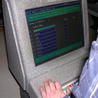 Machine for entering players' names